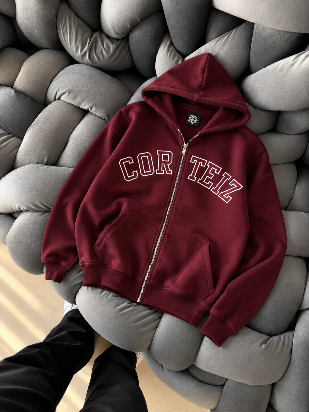 Corteiz Premium Bordo Hırka