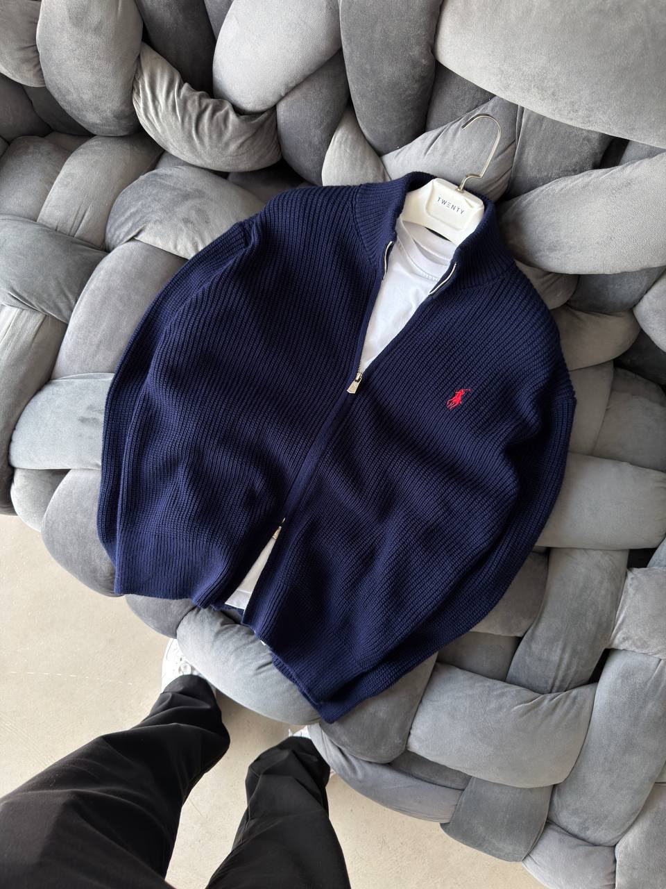 Polo Lacivert Hırka