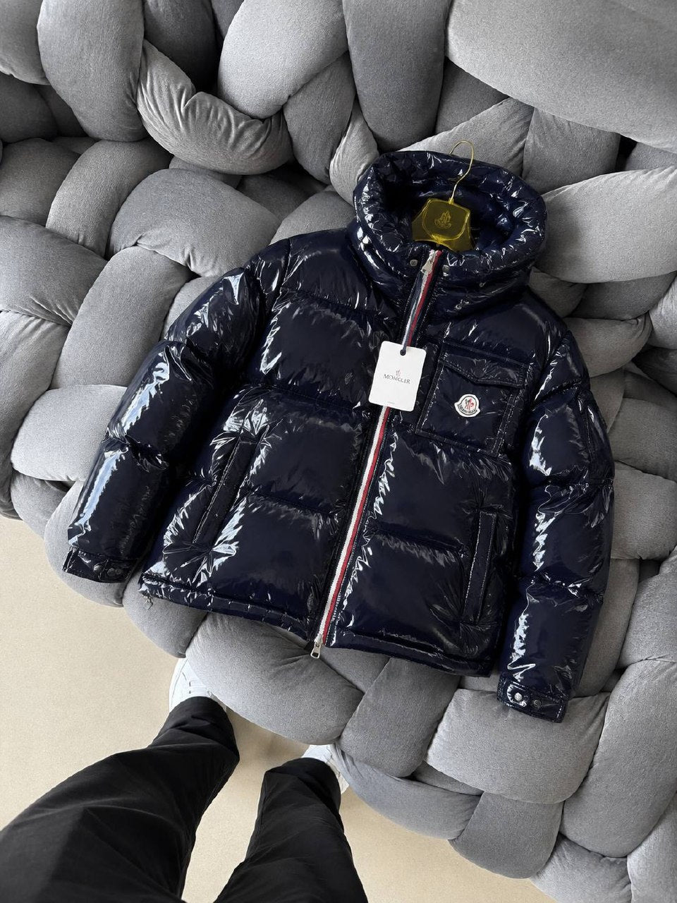 Premium İthal Lacivert Moncler Mont